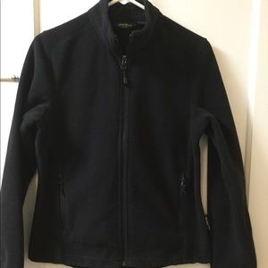 Eddie Bauer Wind Pro Zip Jacket Women Small Black